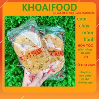 Cơm cháy mắm hành chiên giòn Trung Trang ngon bổ rẻ gói 3 chiếc