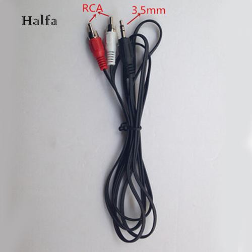 Dây cáp chuyển đổi tín hiệu âm thanh 3.5mm 1/8 inch sang 2 giắc cắm RCA