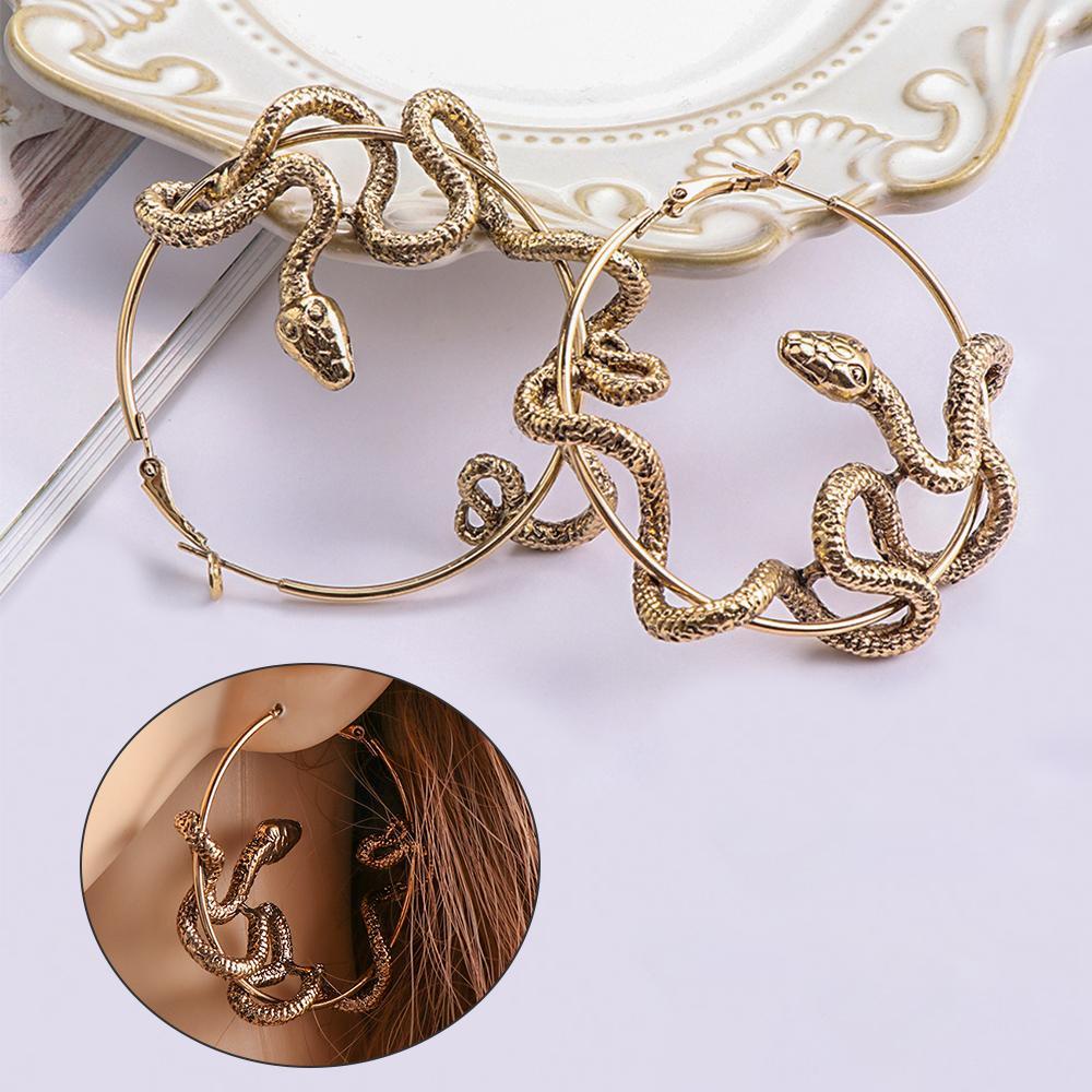 ORIENTLII Khuyên Tai Hình Rắn Phong Cách Gothic Thời Trang