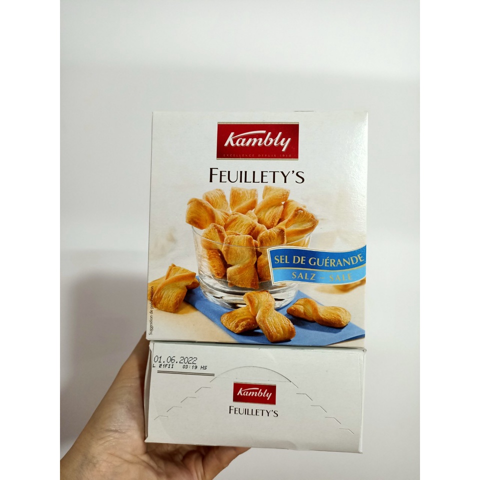 Bánh Xoắn Kambly FEUILLETY's 2 vị