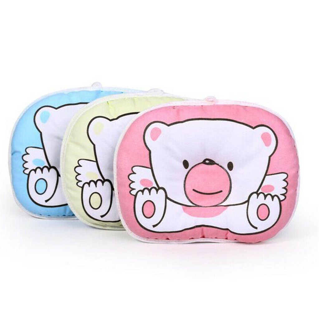 1 Gối Xốp Cotton Chống Lăn Định Hình Đầu Cho Bé