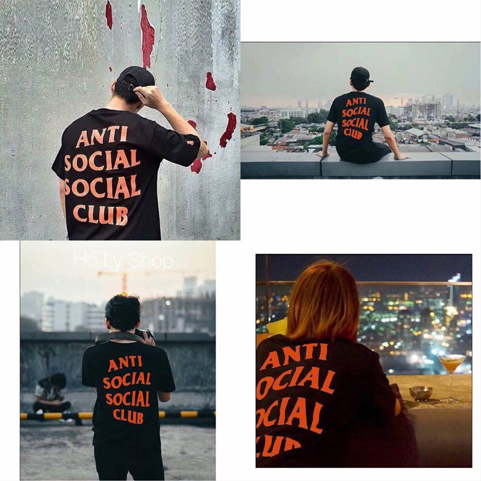 Áo Thun Unisex in 1 mặt Anti Social Social Club