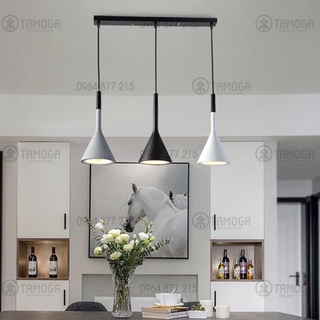 Bộ 3 Đèn thả bàn ăn loa kèn- đèn trang trí cao cấp hiện đại DT 8957