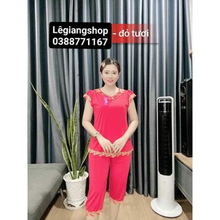 Đồ bộ lửng tay con cổ tim LêGiangShop