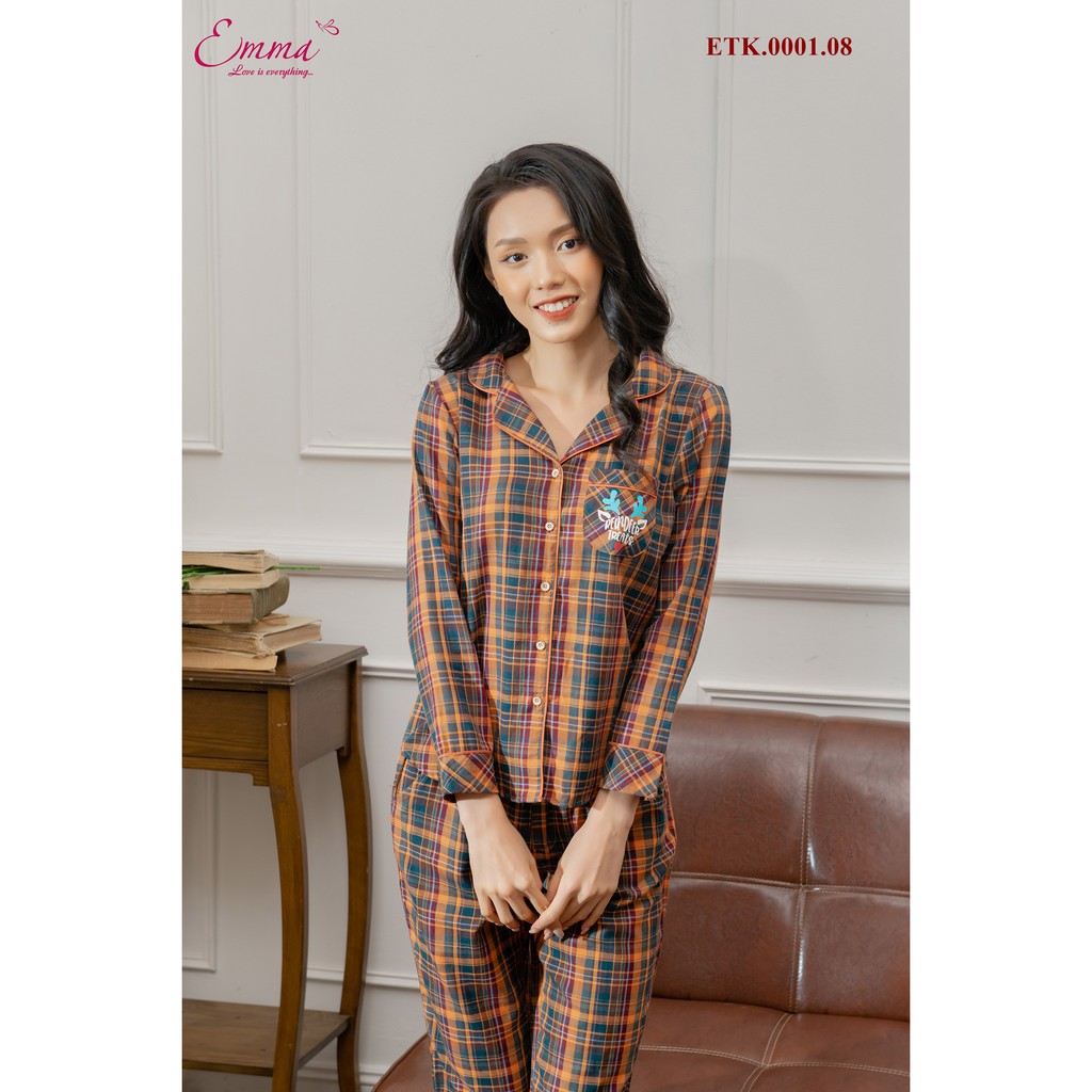 Bộ Đồ Mặc Nhà Kate thô mềm - Thời Trang Emma ETK.0001.08