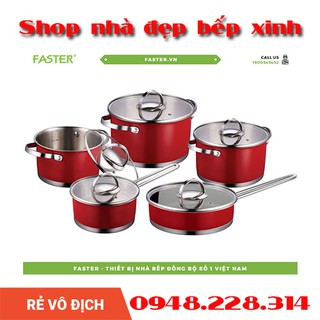 BỘ NỒI INOX 5 MÓN FASTER RUBY