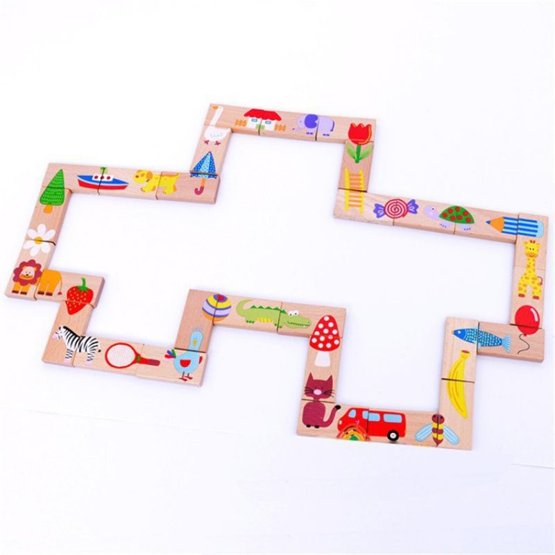 [xả kho giá sốc] Domino nối hình con vật [ 2bn shop đồ chơi thông minh]