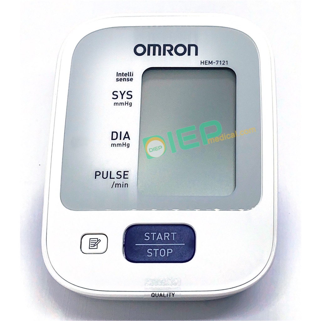 ✅ OMRON HEM-7121 - Máy đo huyết áp Omron HEM 7121, bắp tay điện tử, cảnh báo loạn nhịp, bộ nhớ lưu kết quả (Chính hãng)