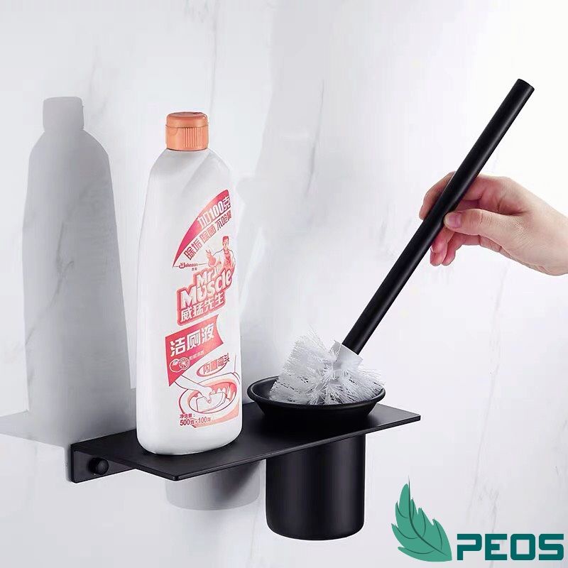 Kệ Để Chổi Vệ Sinh Toilet, Dụng Cụ Vệ Sinh Phòng Tắm Dán Tường Cực Kì Tiện Dụng