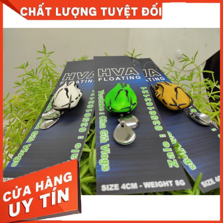 NHÁI HƠI HVA FROG CHA GIÀ VLOGS{siêu nhạy}Mồi Câu Cá Lóc HVA Frog Cha Già Vlogs 2021 CHUYÊN SĂN LÓC 4CM-8G