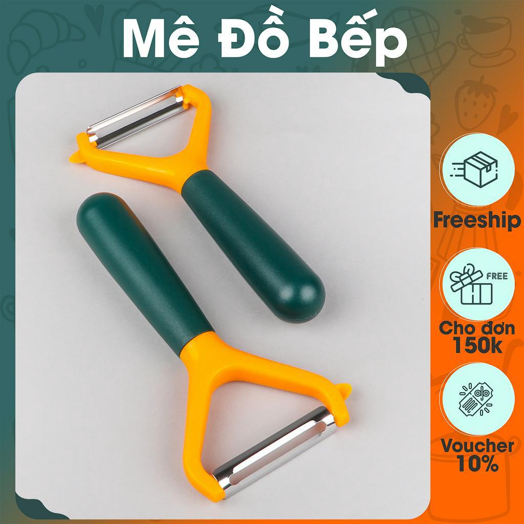 Dao bào đa năng lưỡi inox cán nhựa xanh vàng cao cấp DBXV04