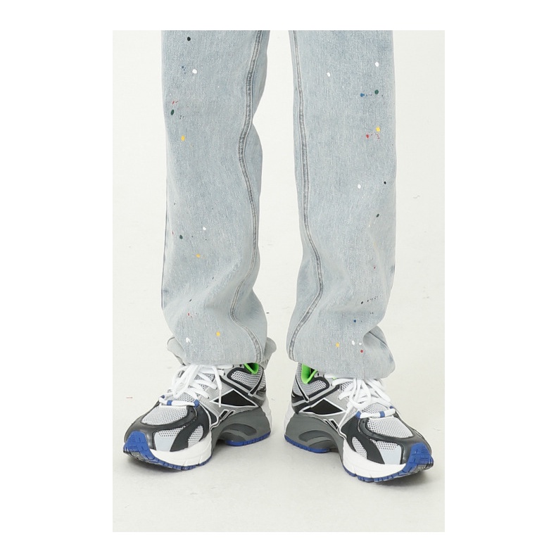 Quần jean ống rộng vẩy sơn japan J207