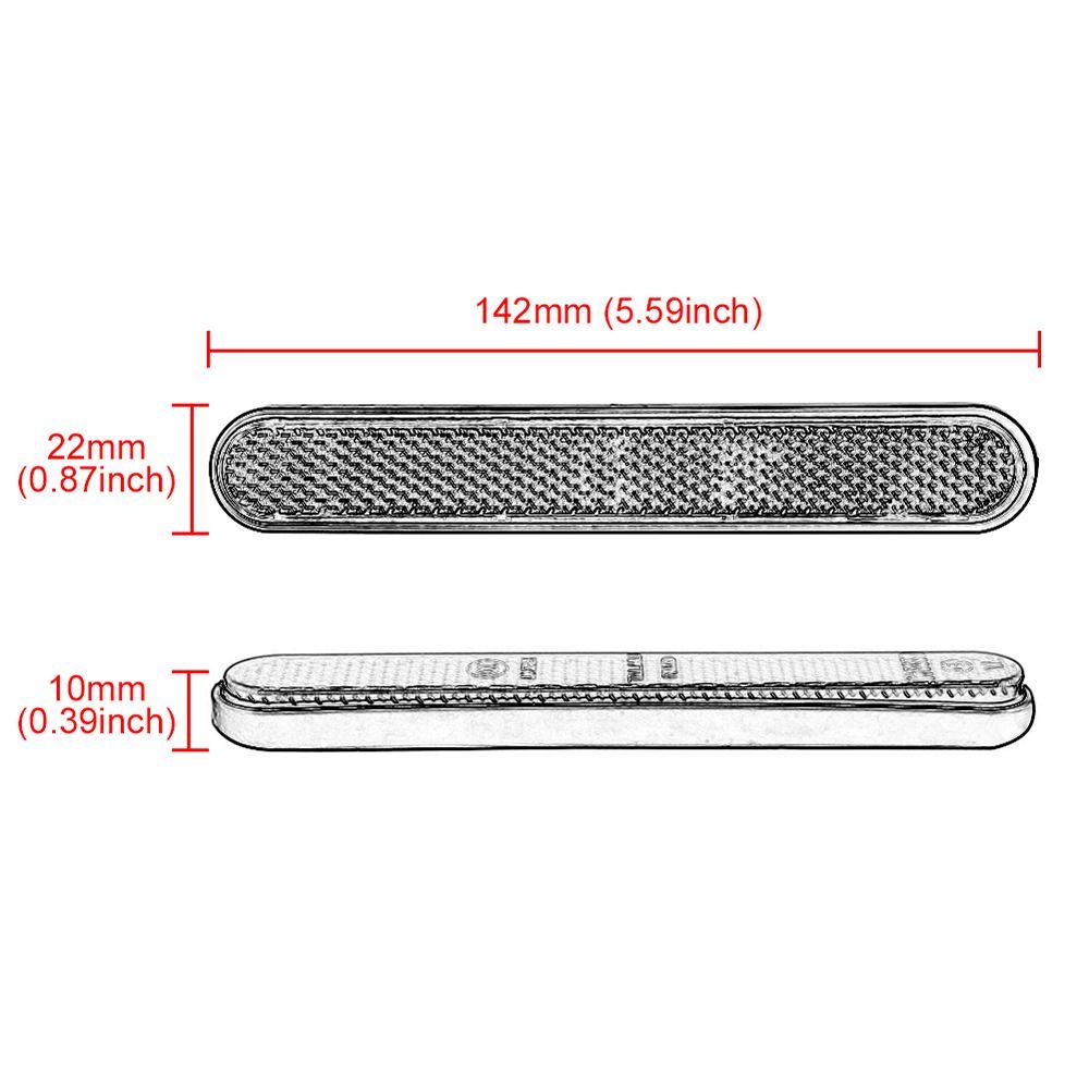 SUYO Set 2 Biển Cảnh Báo Phản Quang Gắn Phuộc Trước Xe Mô Tô Harley