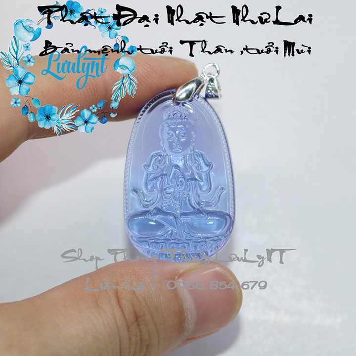 MIỄN PHI VẬN CHUYỂN - Mặt dây chuyền phật A Di Đà size nhỏ - Bản mệnh 12 giáp - Mặt phật - Tượng phật