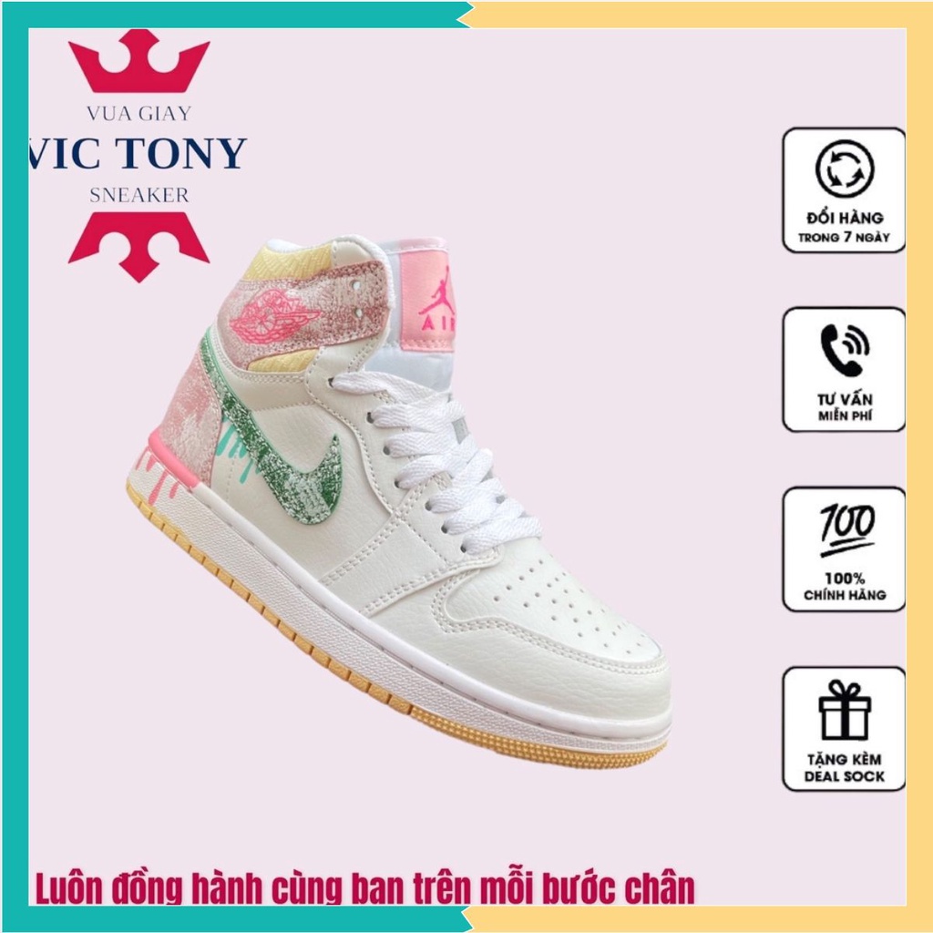 Giày thể thao AF1 Shadow Hồng Hồng Cổ cao , Air Jordan 1 JD 1 Low Hồng Full Box Full Bill 1.1 | BigBuy360 - bigbuy360.vn