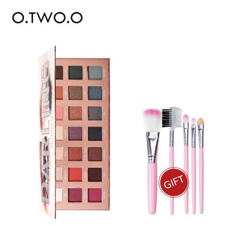 Bảng Phấn Mắt O.TWO.O 21 Màu Ánh Nhũ Sang Trọng Chất Lượng Cao Kèm Cọ 230g