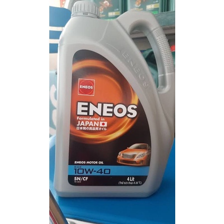 Nhớt ENEOS SN/CF 10W40 – Can 4L xe hơi, xe ga, Oto ô tô