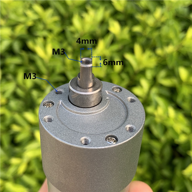 Motor giảm tốc mini 3V - 6V bánh răng kim loại mômen xoắn lớn 24 - 49 RPM - LK0368