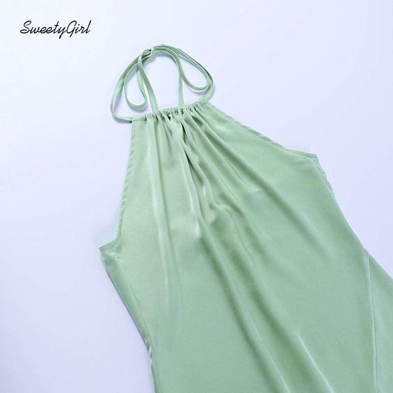 Đầm Cổ Yếm Nhún Bèo Hở Lưng Phong Cách Hoàng Gia 2022 Cho Nữ