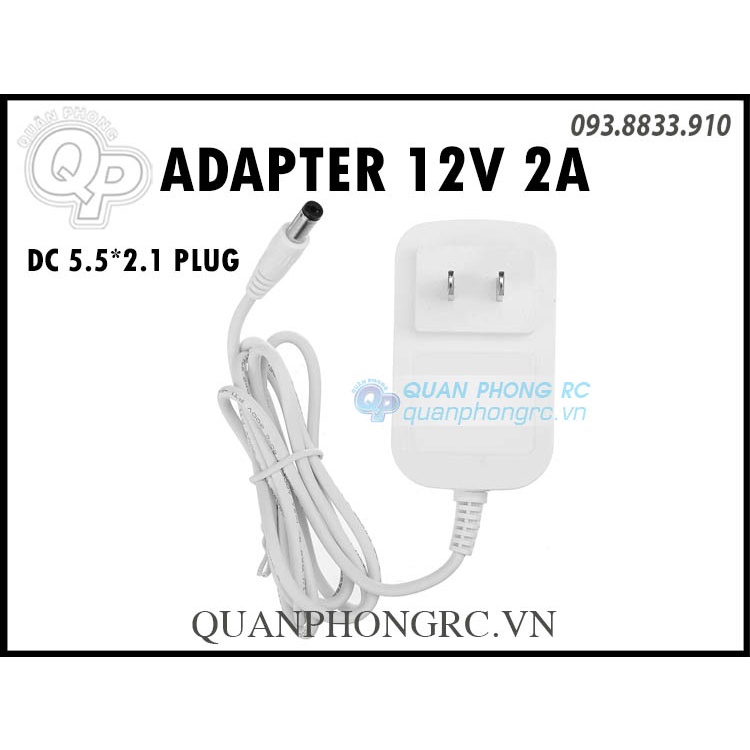 Adapter 12V 2A DC 5.5x2.1 Plug