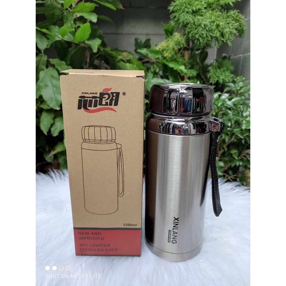 BÌNH GIỮ NHIỆT KIM CƯƠNG XINLANG 1200ML - 1500ML - INOX GIỮ NHIỆT TRÊN 8 TIẾNG