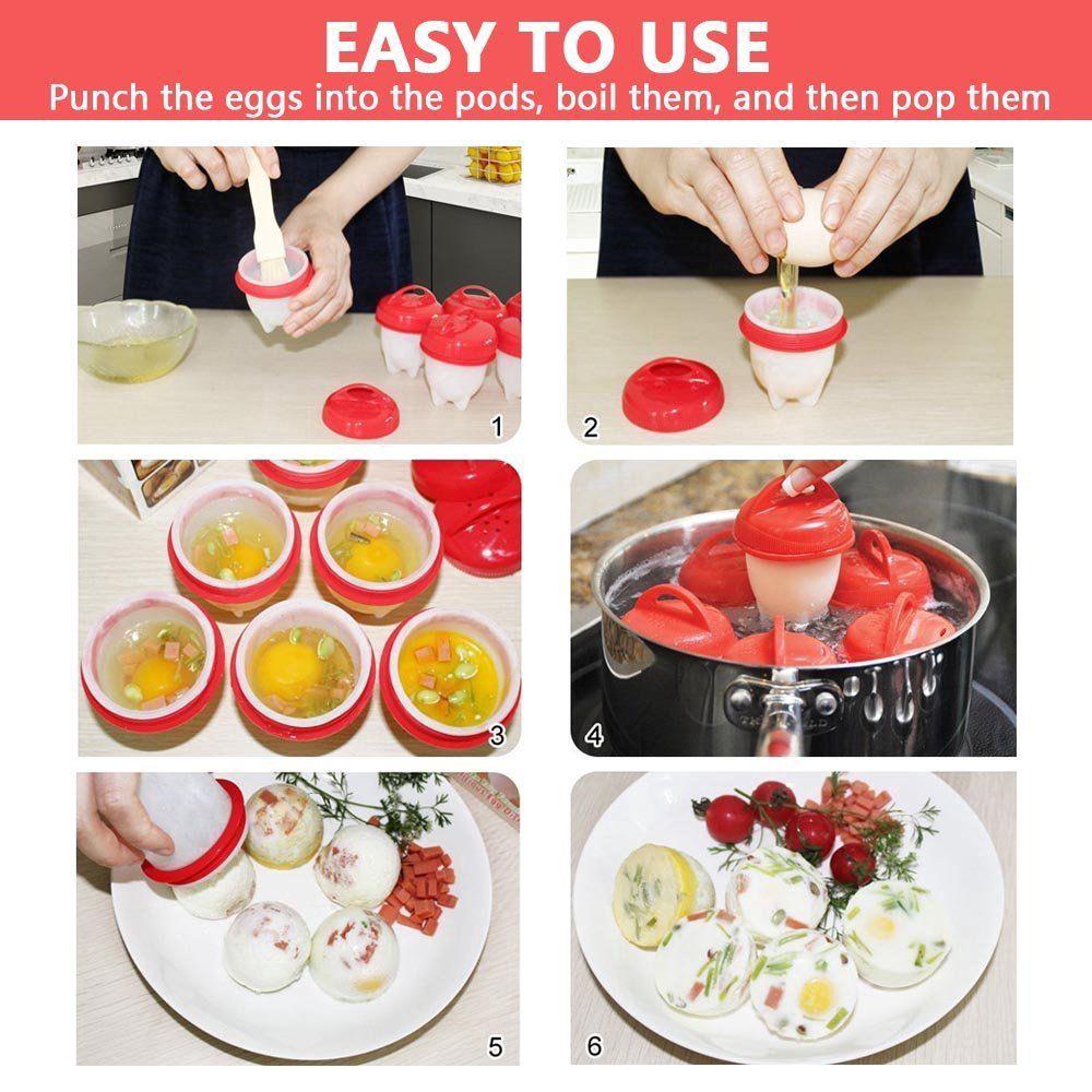 Dụng cụ luộc trứng bằng silicone