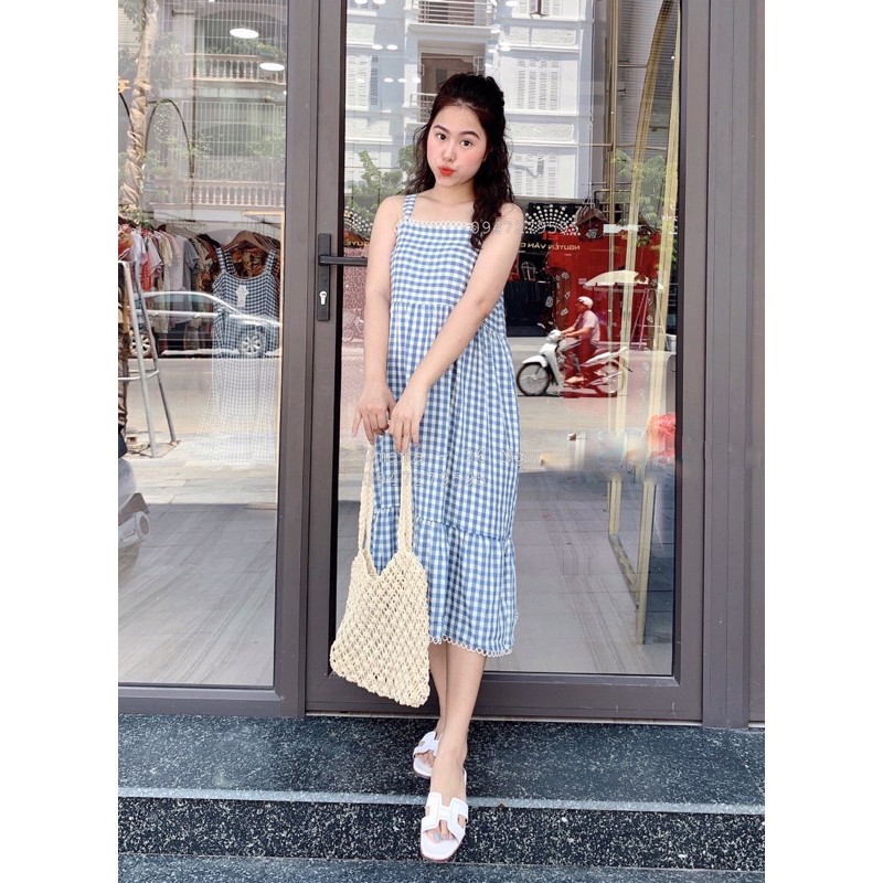 [ XẢ KHO] Váy Bầu Thời Trang MM 2 Dây Bản To Đuôi Cá - Hàng Thiết Kế Đẹp