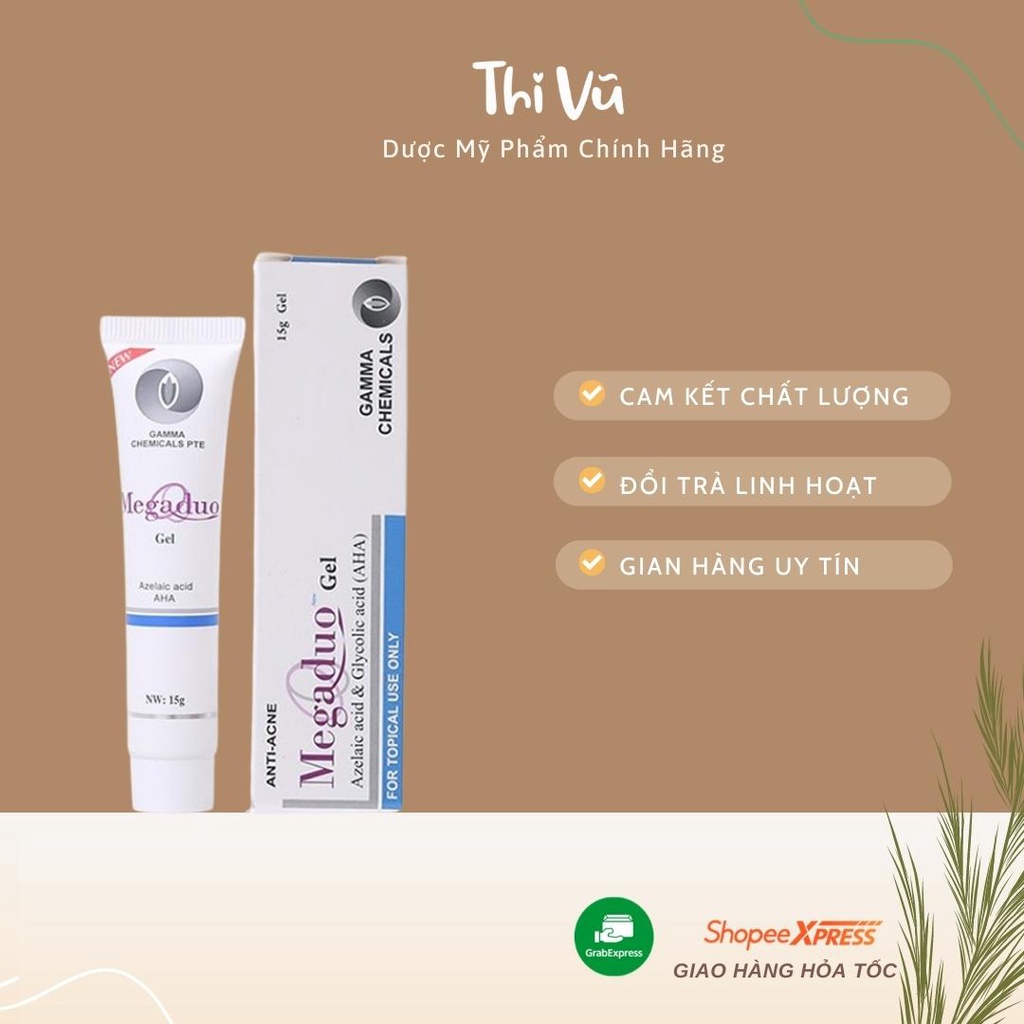 MEGADUO Gel 15g - Giảm Mụn Thâm, Trứng Cá, Dưỡng Da - Thi Vũ