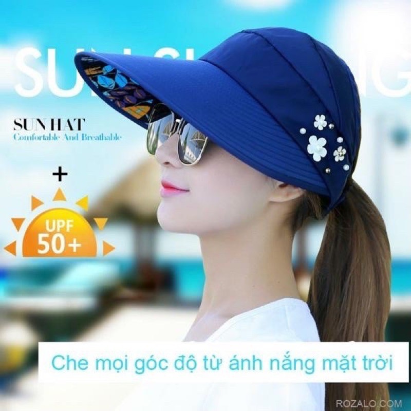 Mũ chống nắng, nón đi nắng 3 bông hoa chống tia UV