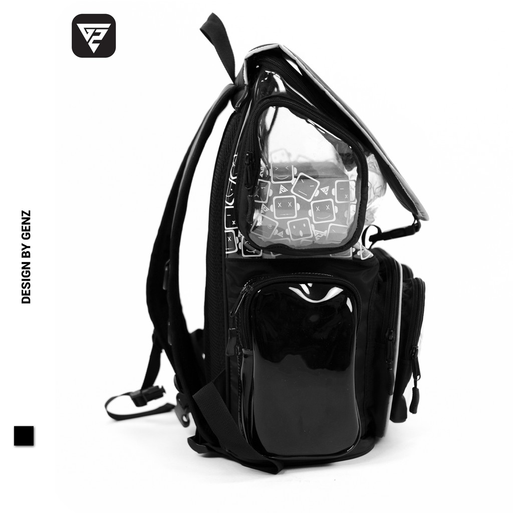 Balo Backpack Ulzzang GENZ siêu ngầu dành cho thế hệ Z GTB02