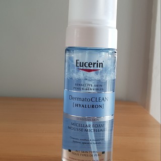 [CHÍNH HÃNG] Bọt Tẩy Trang EUCERIN Dermato Clean Hyaluron Micellar Foam - Rửa Mặt, Làm Sạch 150ml