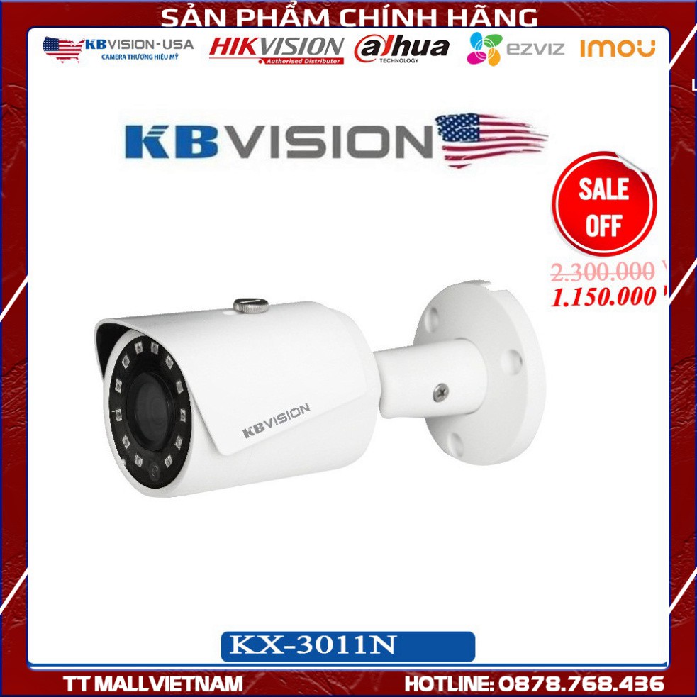 {Giá HỦY DIỆT} Camera KBVISION KX-3011N 3.0 Megapixel