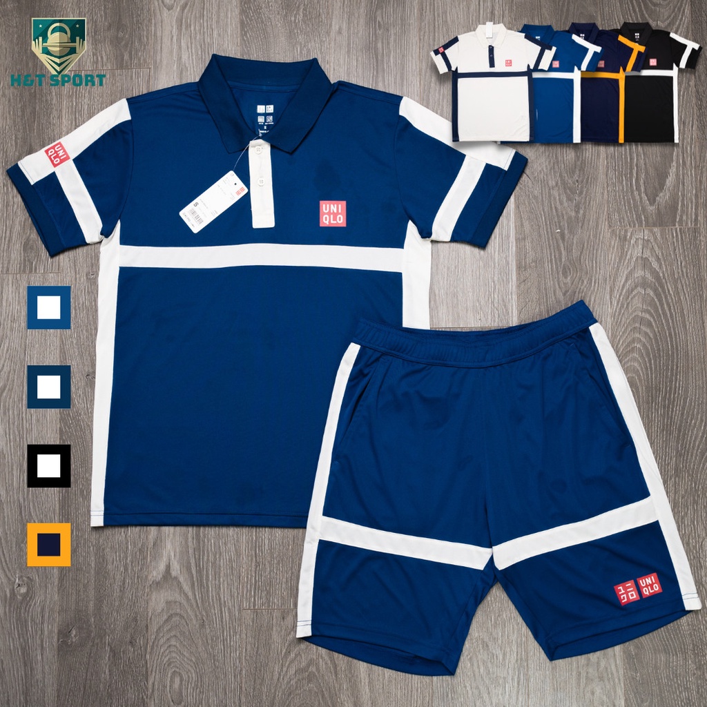 Bộ Thể Thao Nam Uniqlo Phối Màu, Logo in nhiệt, Đồ Thể Thao Cao Cấp Htsport