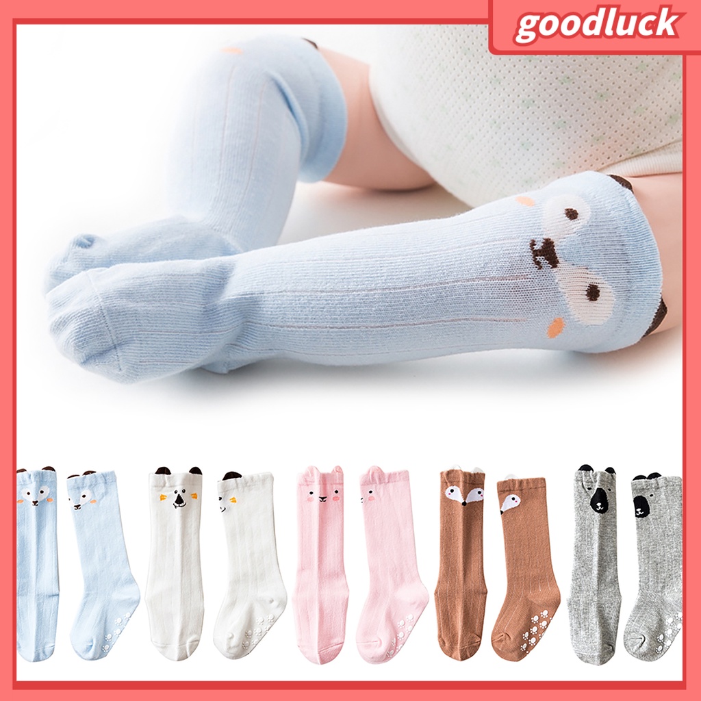 Vớ Cotton Dài Qua Gối Chống Trượt Cho Bé Sơ Sinh