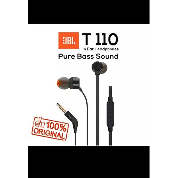 Tai Nghe Nhét Tai Jbl T110 Chính Hãng Chất Lượng Cao