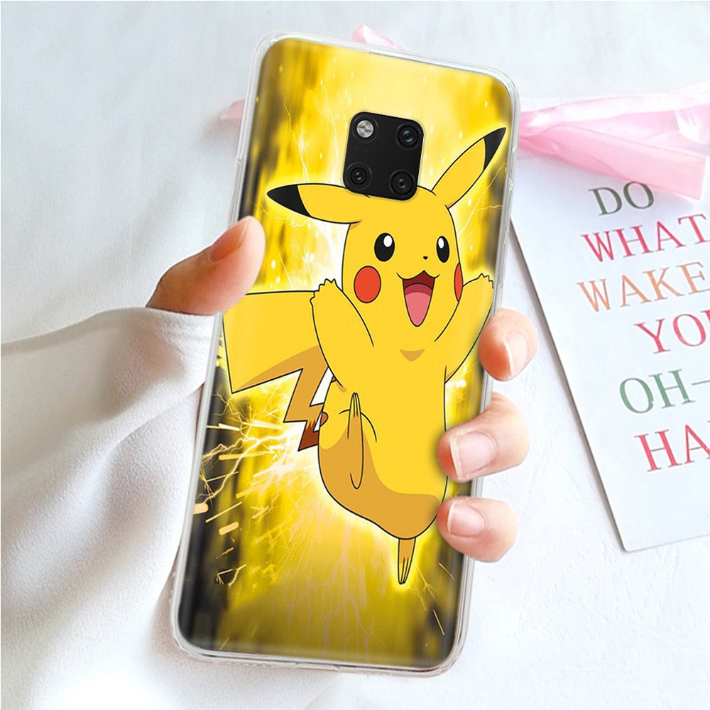 Ốp Lưng Trong Suốt Hình Pikachu Đáng Yêu Cho Samsung A11 A21 A21S A31 M31 A51 A71 Plus S21