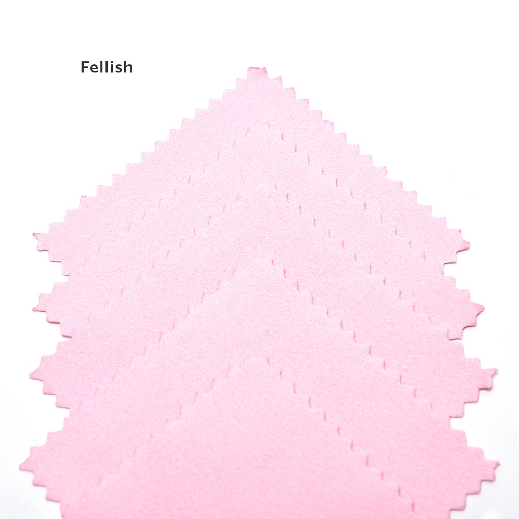 Set 10 khăn lau đánh bóng trang sức màu vàng và bạc 436VN