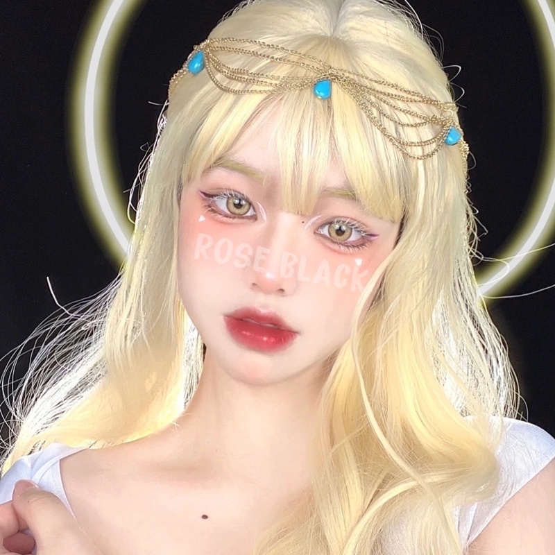 vòng dây xích phối đá xanh phong cách Tây tạng, cài trán cosplay thiên sứ, thần thoại mã tE-9