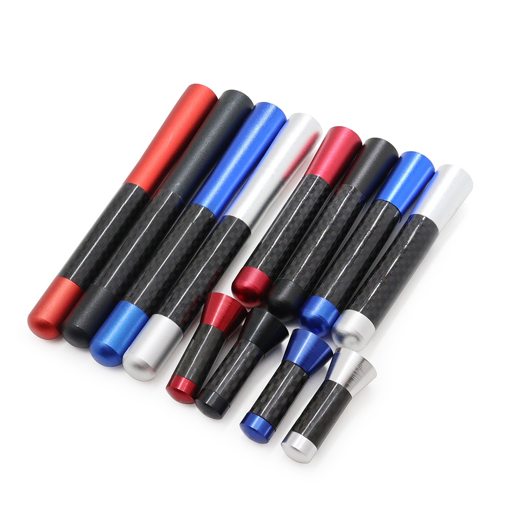 1 Ăng Ten Thu Sóng FM/AM Bằng Sợi Carbon Kim Loại 3.5cm 8cm 12cm Gắn Nóc Xe Hơi