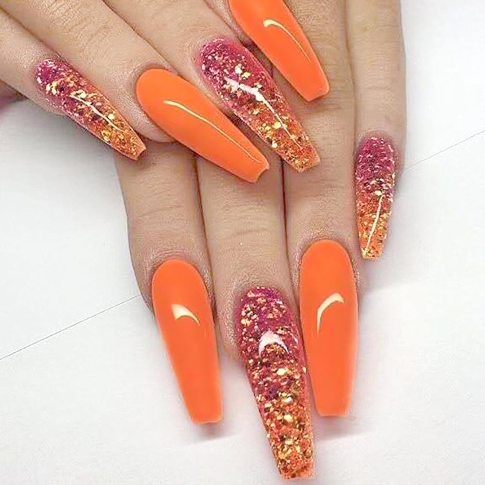 Set 24 Móng Tay Giả Bằng Nhựa Acrylic DIY Ốp