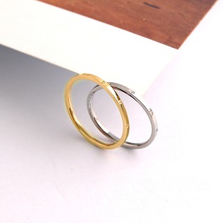Nhẫn Teapear Đơn Giản Khắc Họa Tiết