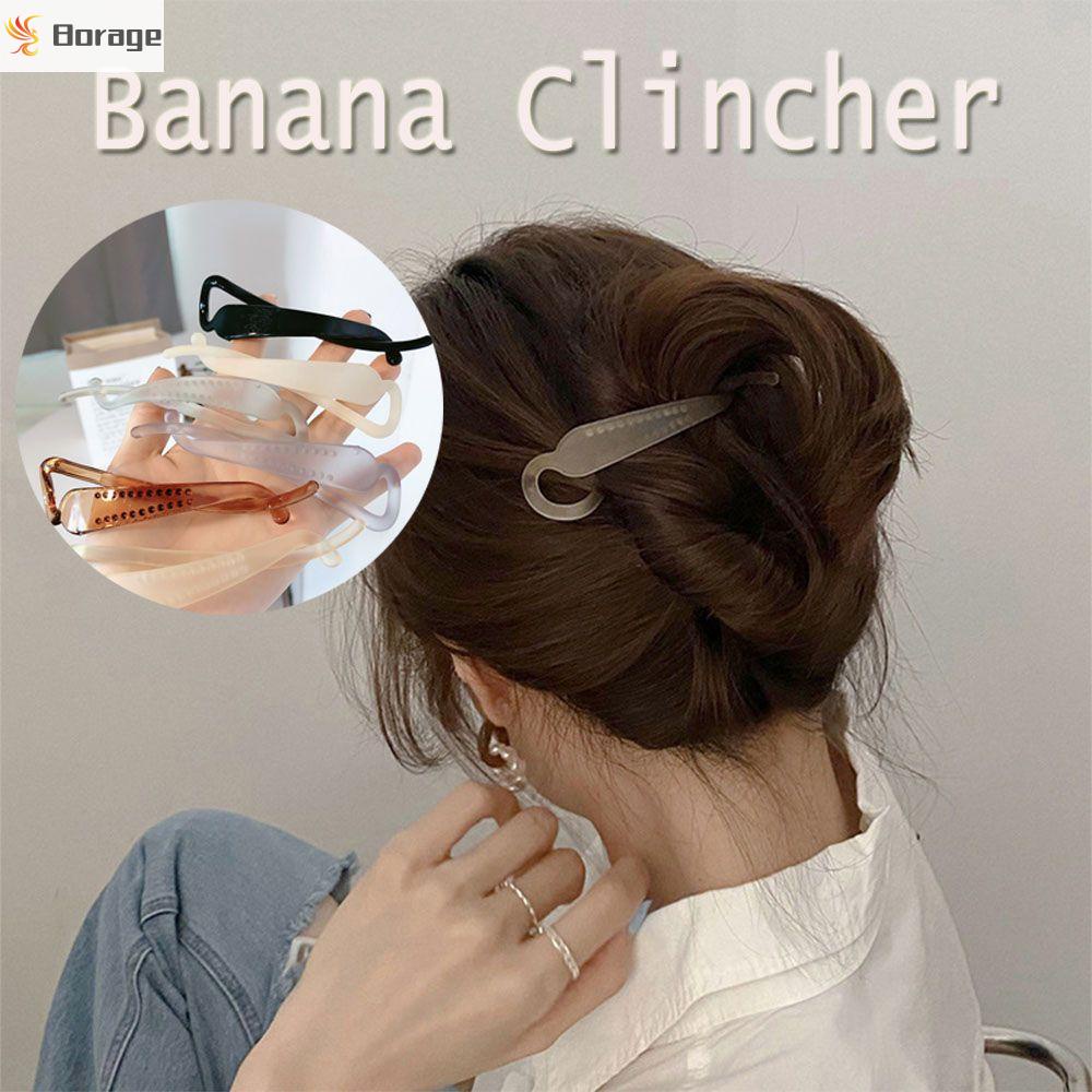 Kẹp tóc càng cua linh hoạt bền bỉ thời trang kiểu Pháp cổ điển cho nữ