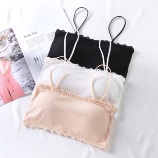 Km Áo lót bra quây gân tăm cài sau, Áo bra cotton 2 dây xuất khẩu