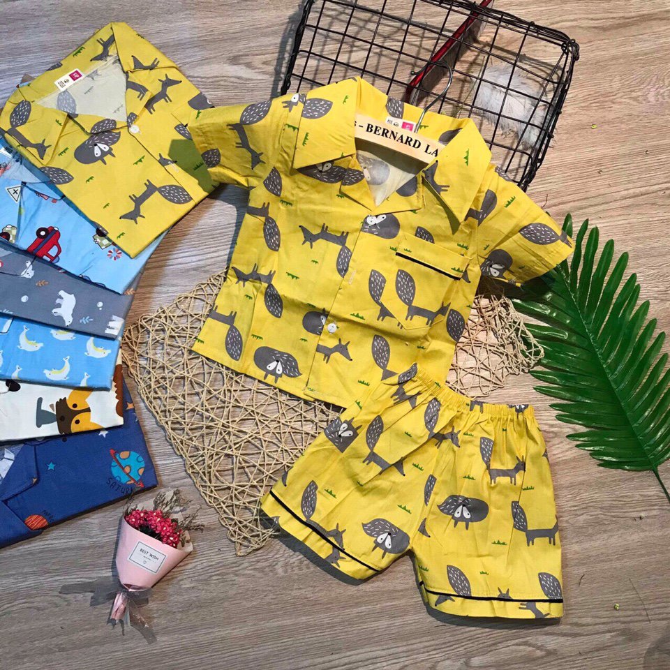 Bộ quần áo pijama AM64 cho bé trai và bé gái