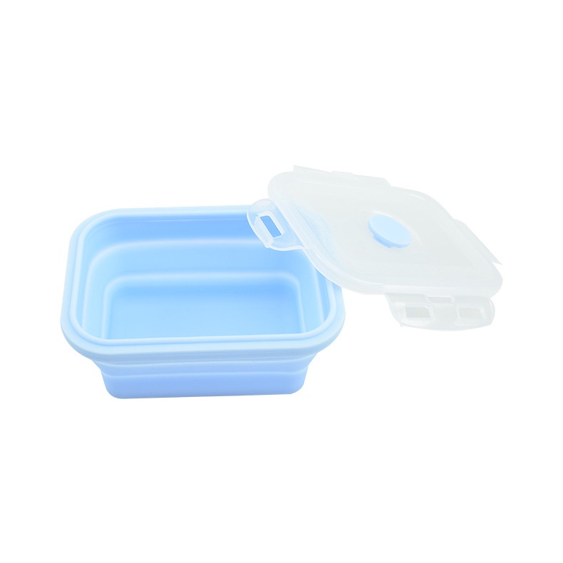 Hộp Đựng Thức Ăn Trưa Bằng Silicone Có Thể Gấp Lại Tiện Lợi