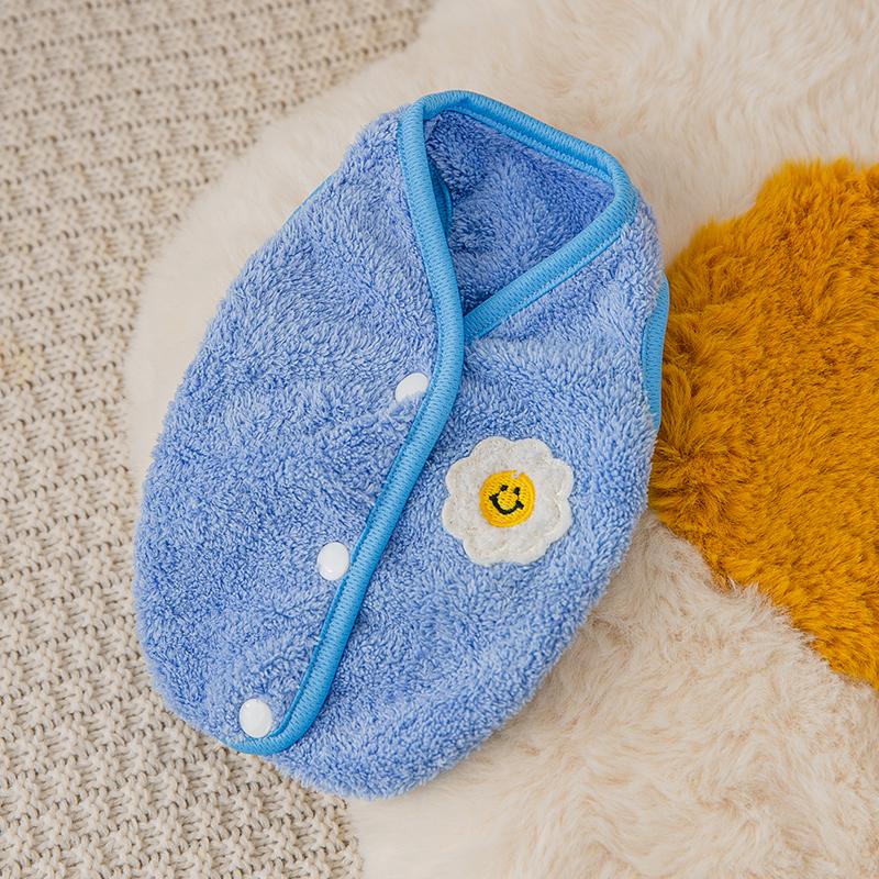 Áo Nhung In Hình Mặt Cười Thời Trang Thu Đông Mới Cho Thú Cưng