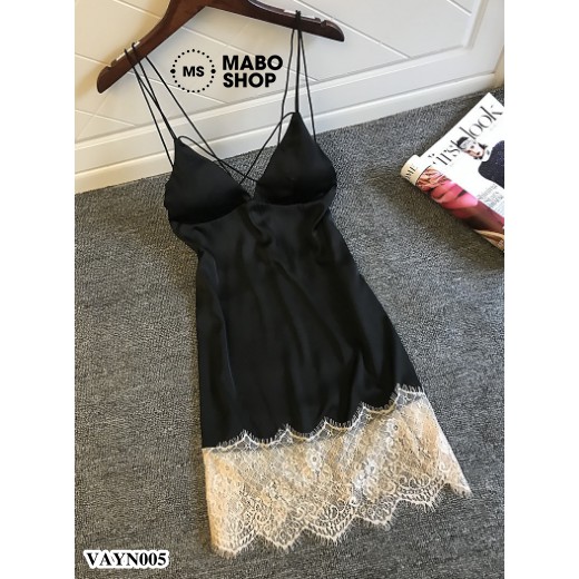 (Mẫu mới 2019) Váy ngủ lụa VAYN005 cao cấp có mút ngực | BigBuy360 - bigbuy360.vn