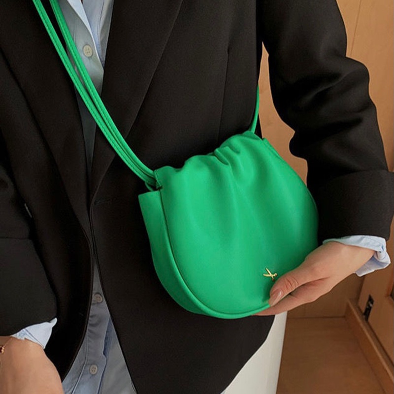 Túi đeo chéo IELGY bằng da mềm thời trang Hàn Quốc sành điệu tùy chọn màu sắc cho nữ