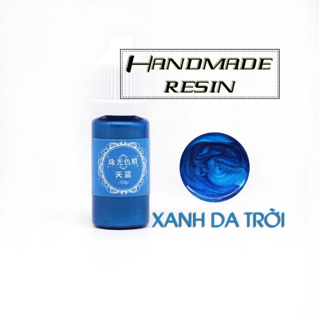 Bộ 12 Màu nhũ ánh kim pha Resin AB, Resin UV