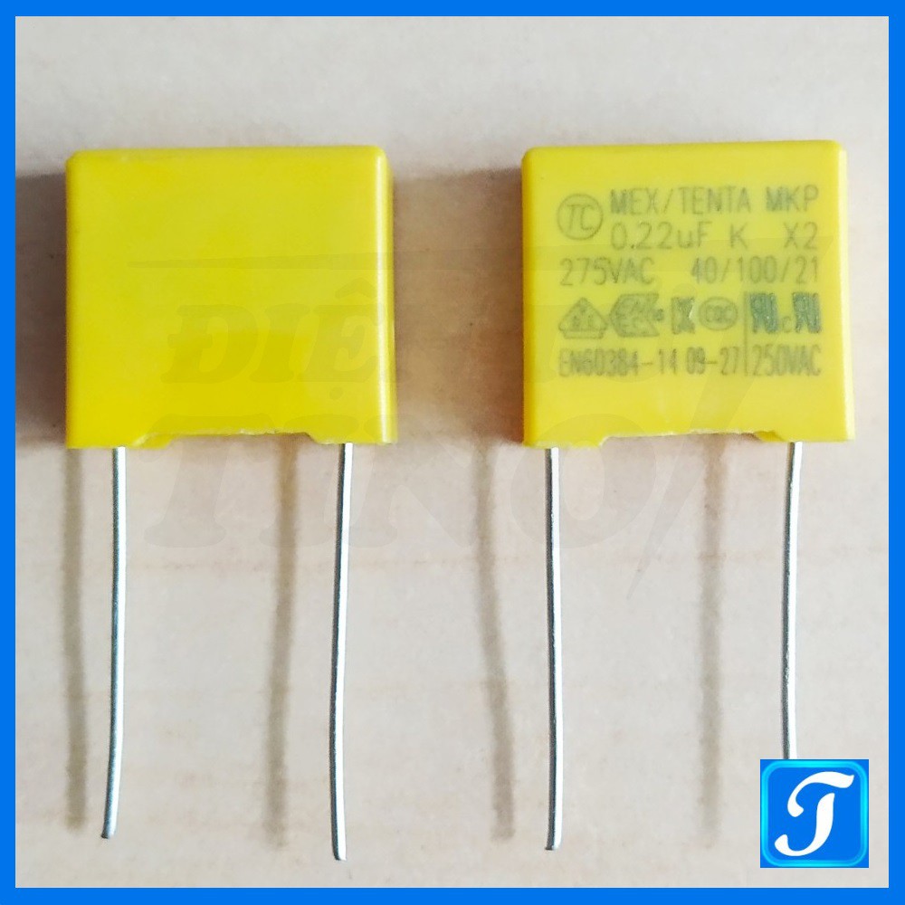 Tụ Kẹo Vàng Tụ Lọc 0.22uF 275V Tụ an toàn 224K 10mm